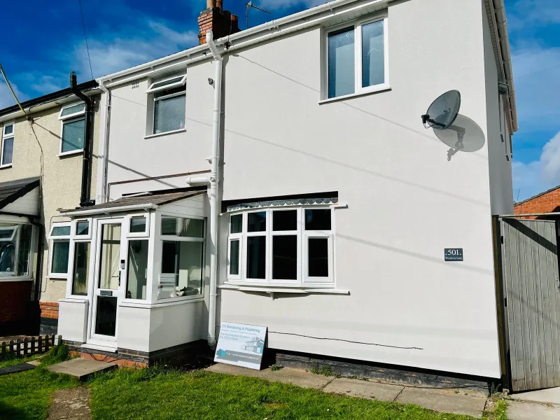 Rendering project completed by CV Rendering &amp; Plastering